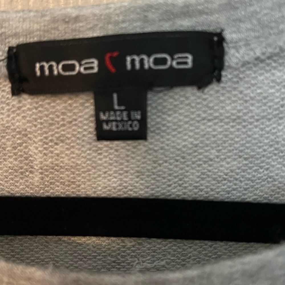 Moa Moa cropped top with drawstring hem - Picture 2 of 6